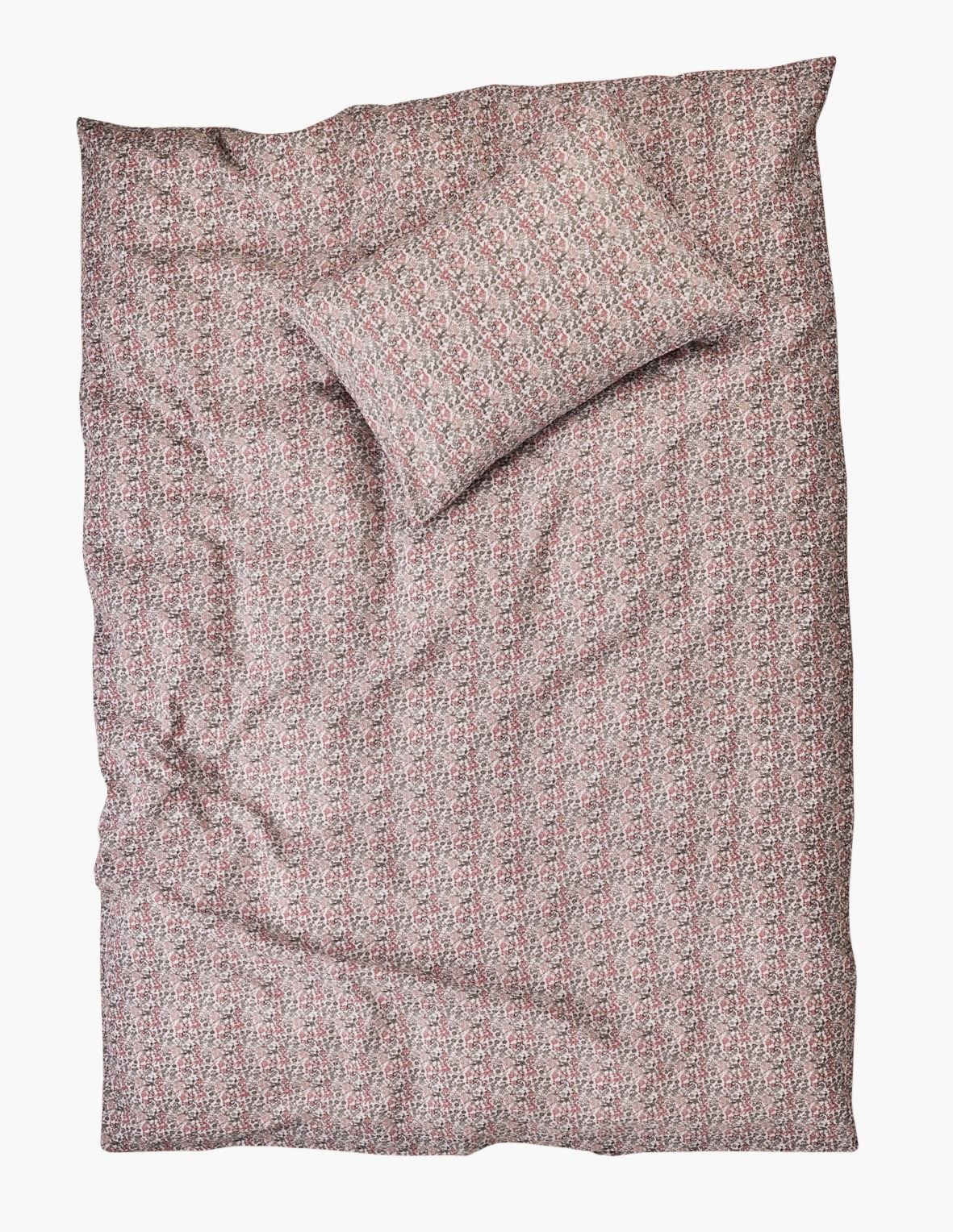 Pussilakanasetti kreppipuuvillaa moniväri/roosa - 3