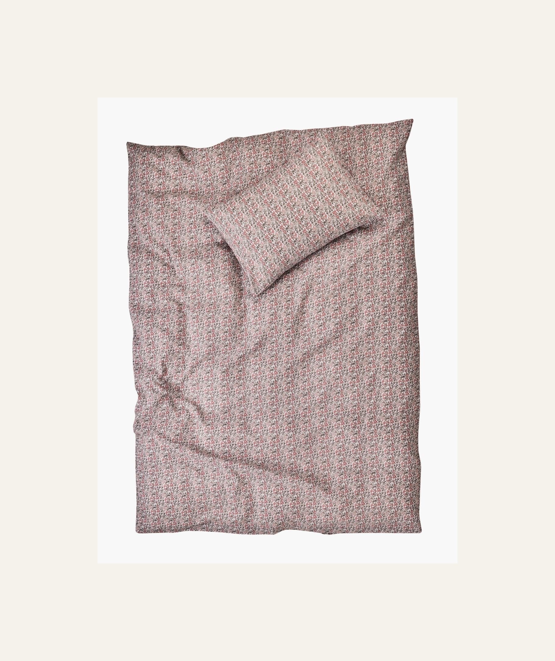 Pussilakanasetti kreppipuuvillaa moniväri/roosa - 3