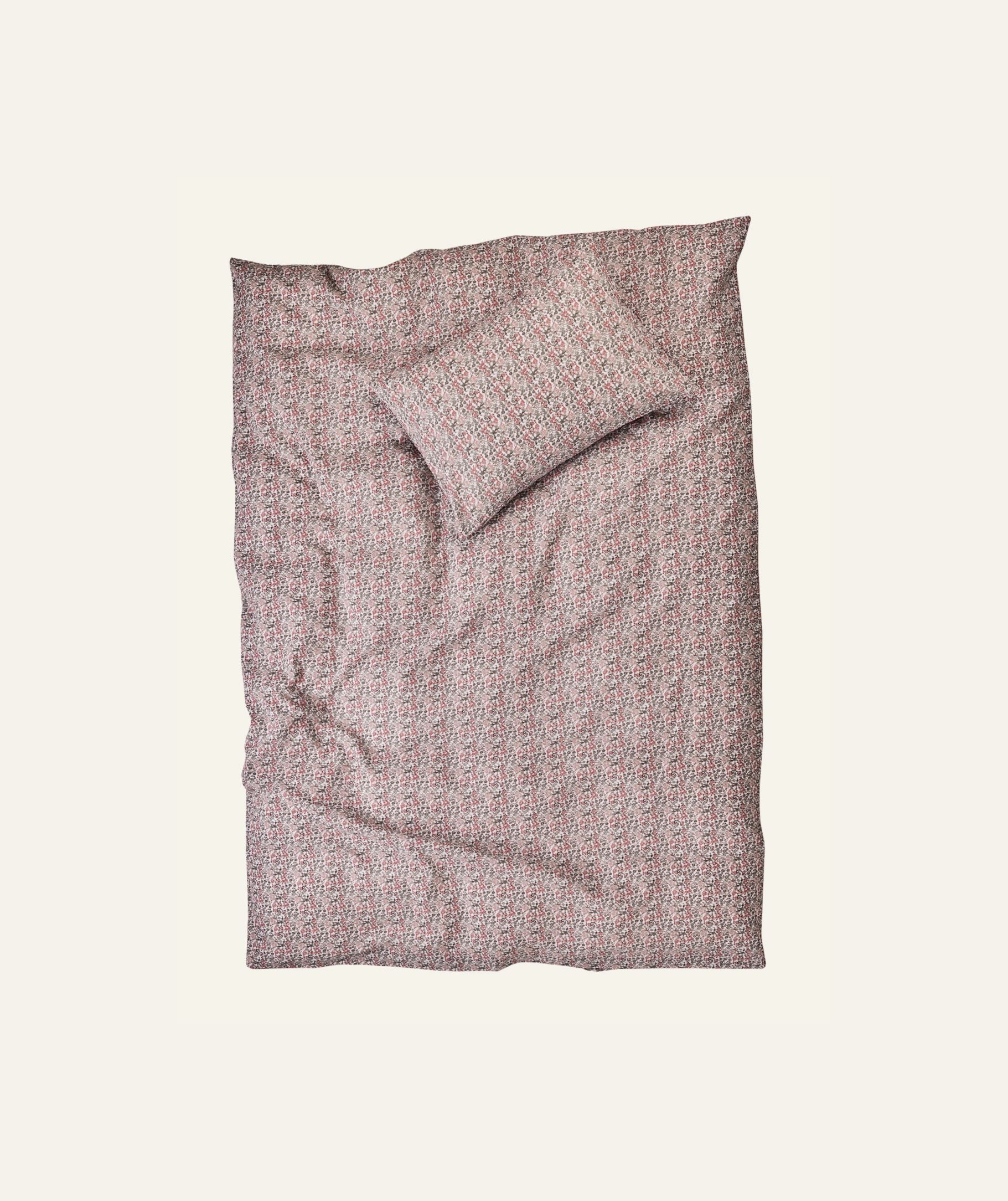 Pussilakanasetti kreppipuuvillaa moniväri/roosa - 3