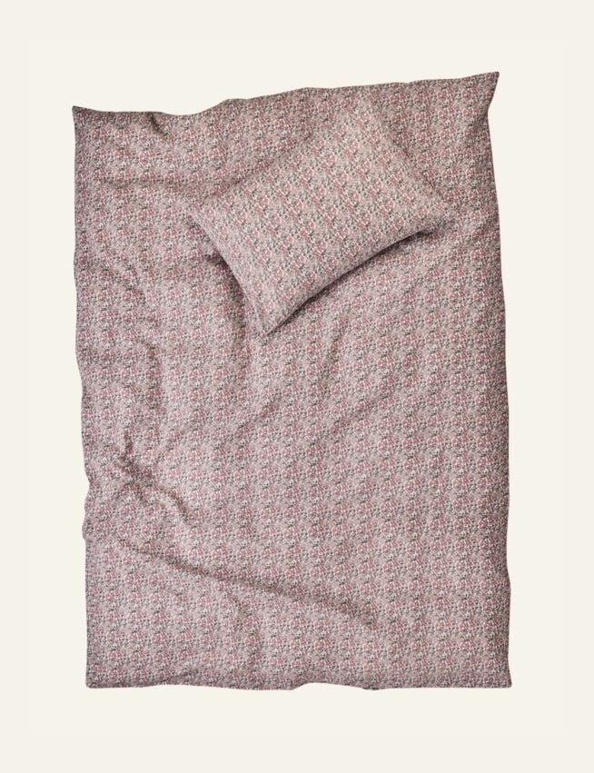 Pussilakanasetti kreppipuuvillaa moniväri/roosa - 3