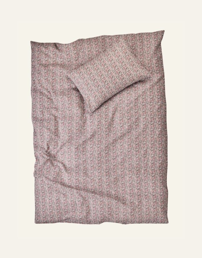 Pussilakanasetti kreppipuuvillaa moniväri/roosa - 3