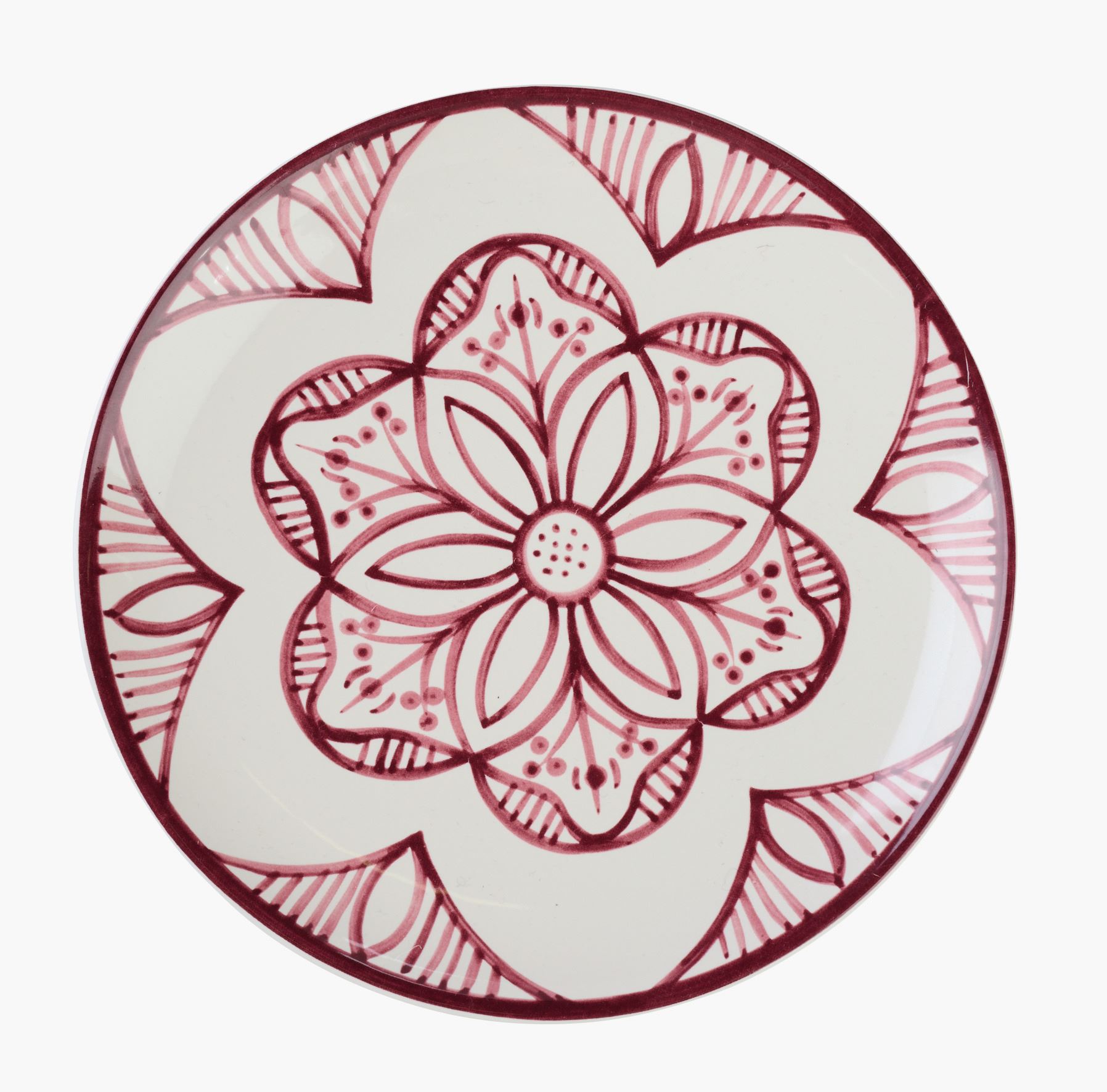 Lautanen tummanpunainen - ø20,5 tummanpunainen - 1