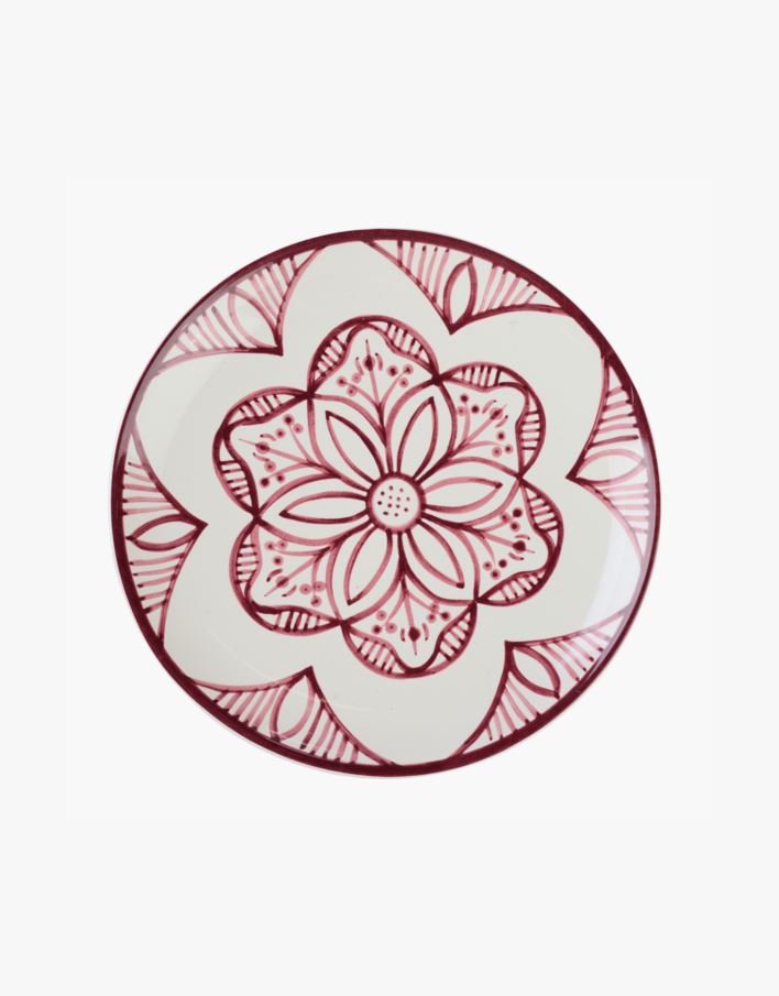 Lautanen tummanpunainen - ø20,5 tummanpunainen - 1