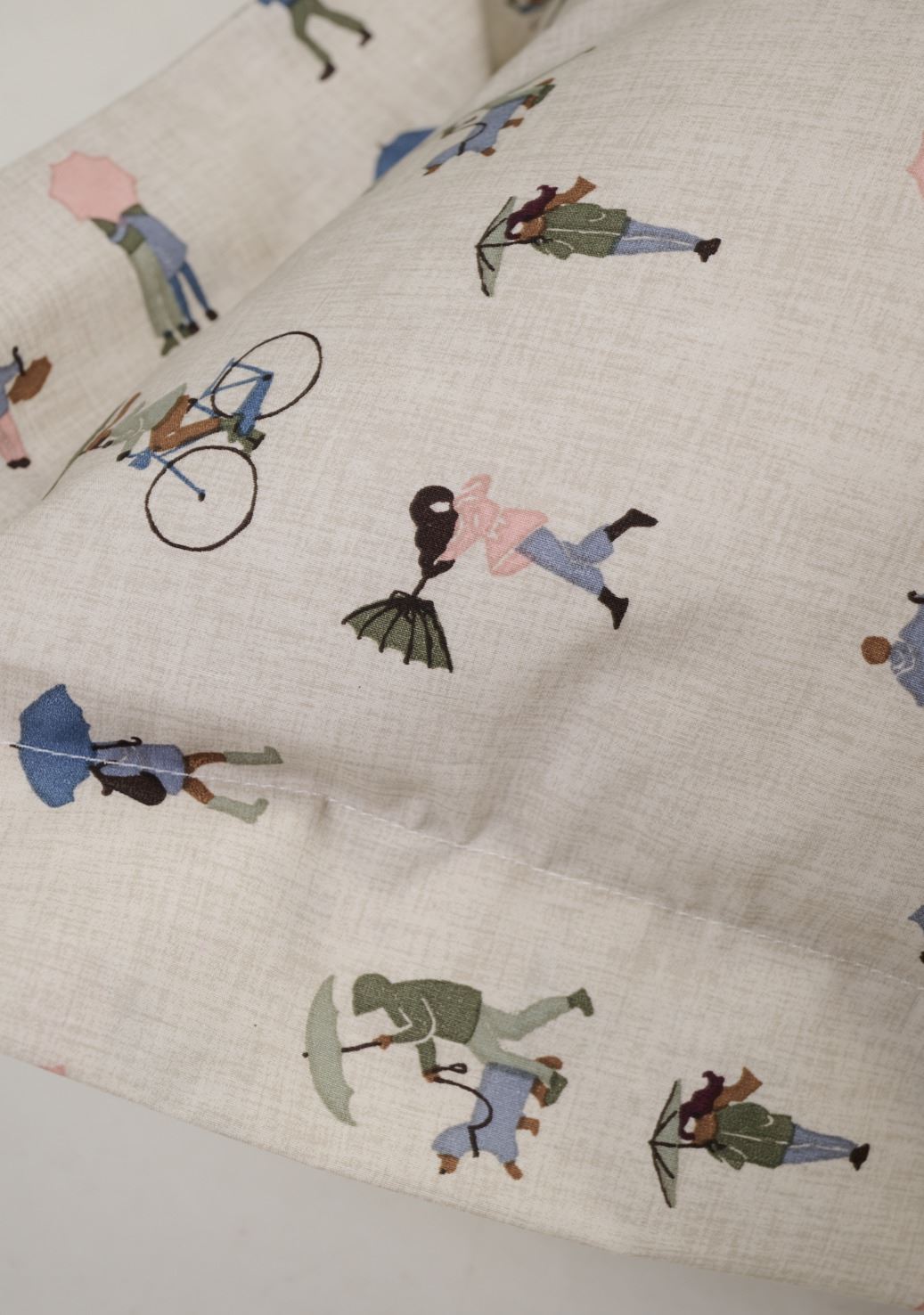 Tyynyliina puuvillaa moniväri/vihreä - 2