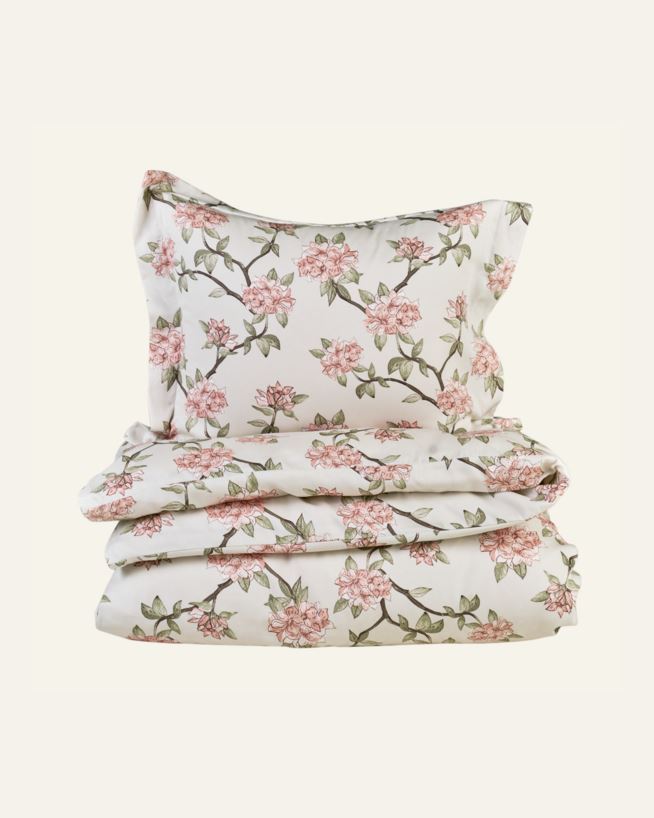 Pussilakanasetti satiinipuuvillaa moniväri/vihreä - 150x210+50x60 cm moniväri/vihreä - 1