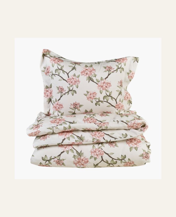 Pussilakanasetti satiinipuuvillaa moniväri/vihreä - 150x210+50x60 cm moniväri/vihreä - 1