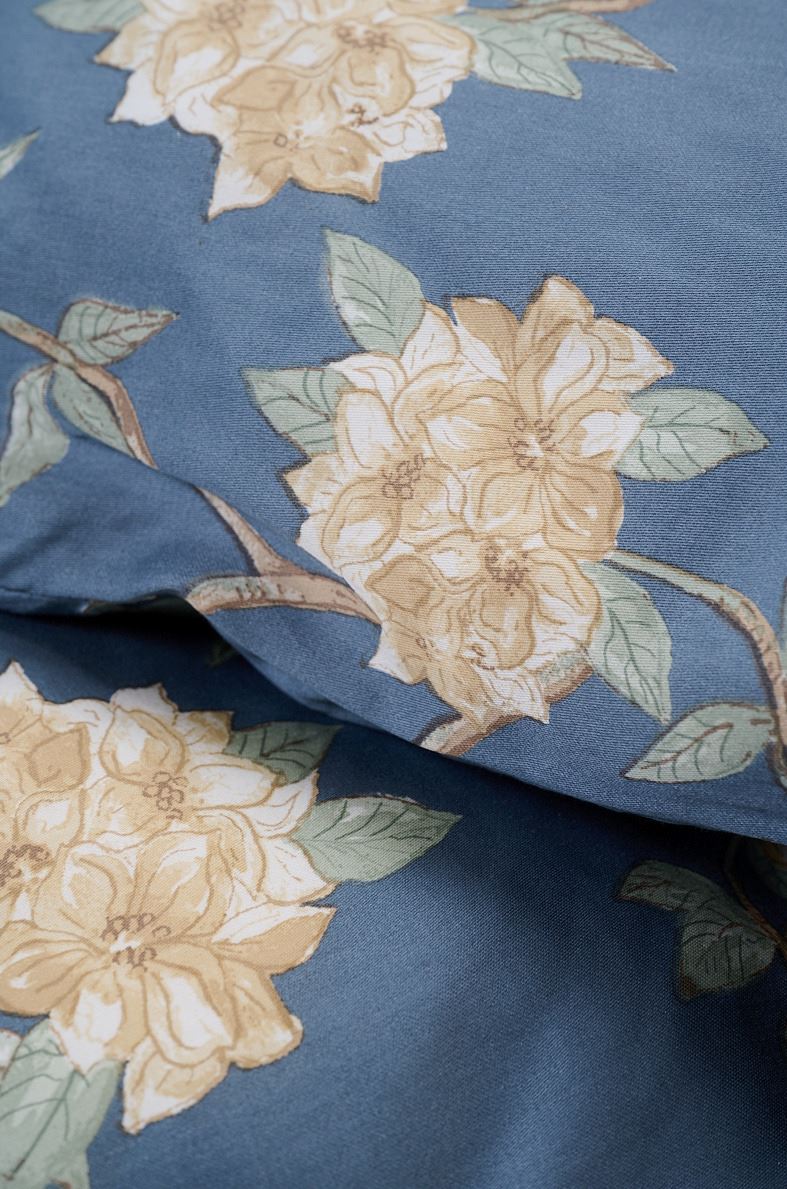 Pussilakanasetti satiinipuuvillaa sumuinen sininen - 3