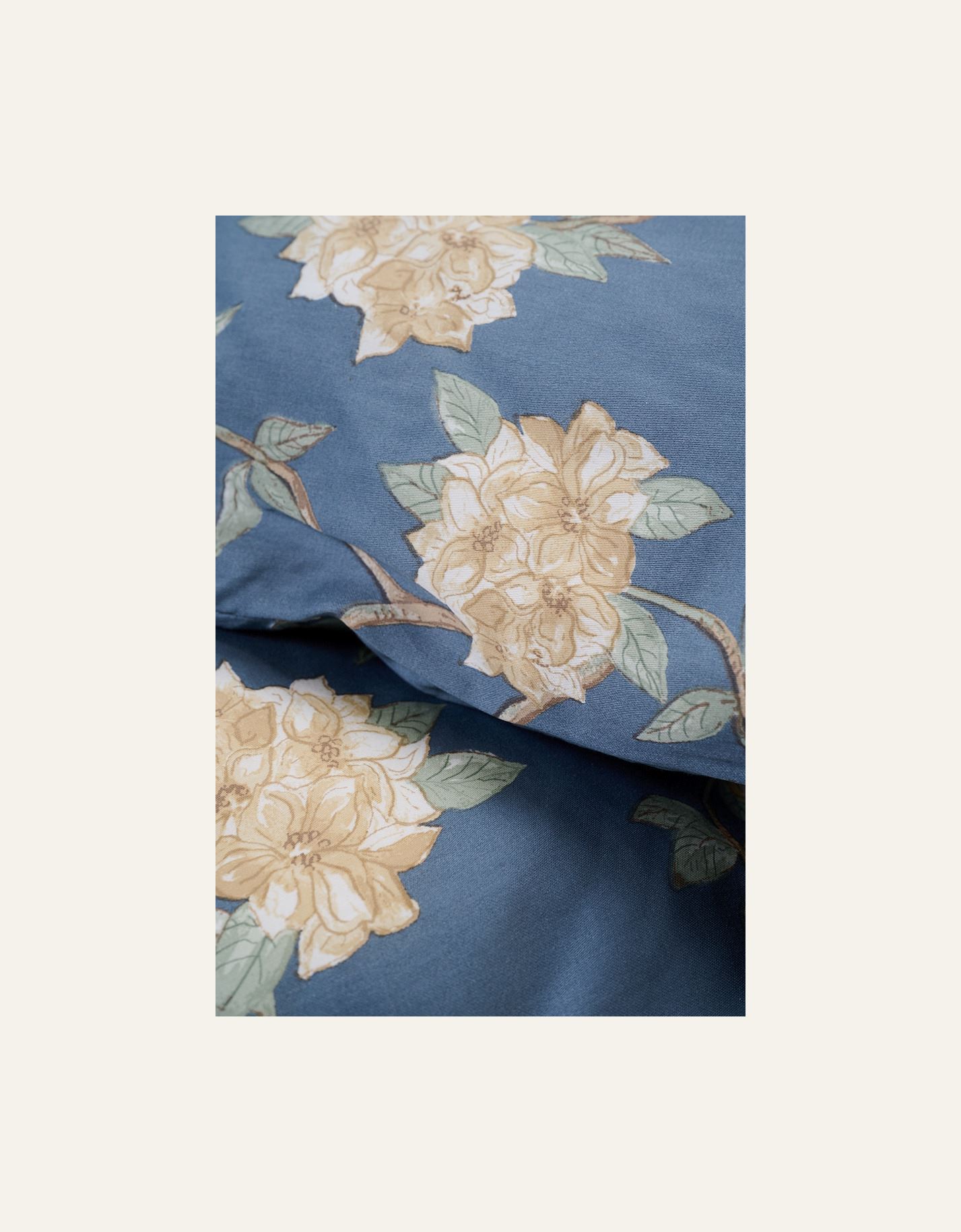 Pussilakanasetti satiinipuuvillaa sumuinen sininen - 3