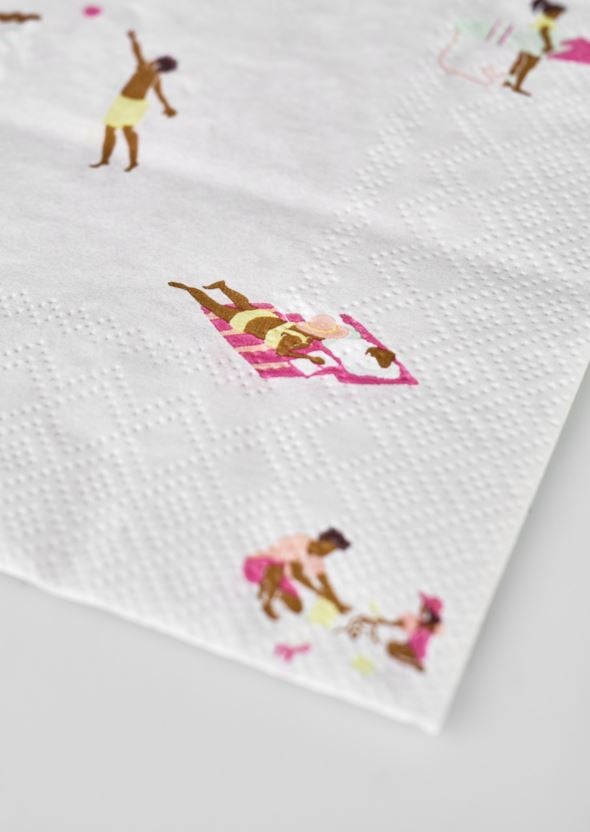 Servetit moniväri/roosa - 3