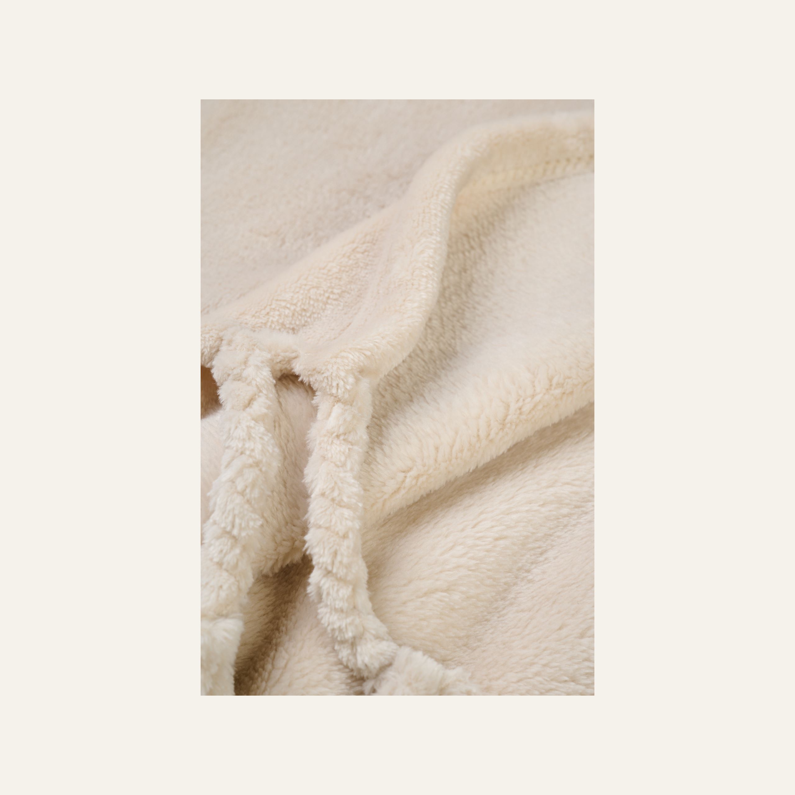 Fleecehuopa vaalean beige - 2