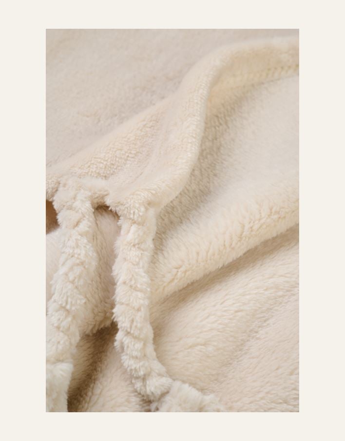 Fleecehuopa vaalean beige - 2