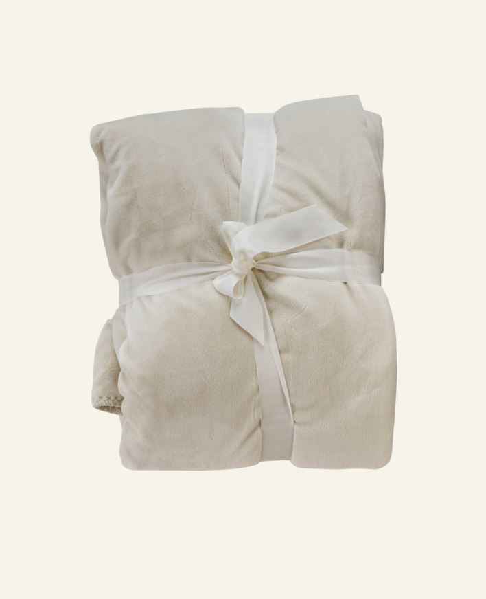 Fleecehuopa luonnonvalkoinen - 130x170 cm luonnonvalkoinen - 1