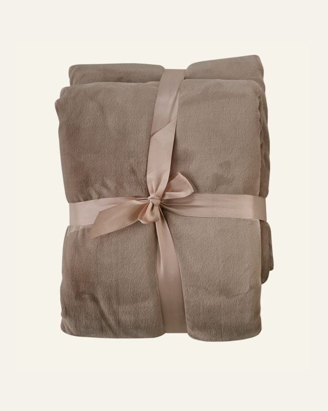 Fleecehuopa harmaanruskea - 130x170 cm harmaanruskea - 1