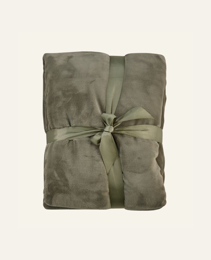 Fleecehuopa oliivinvihreä - 130x170 cm oliivinvihreä - 1