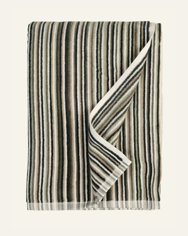 Pyyhe moniväri/vihreä - 70x140 cm moniväri/vihreä - 1