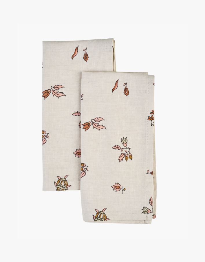 Kangaslautasliina, 2 kpl beige - 45x45 cm beige - 1