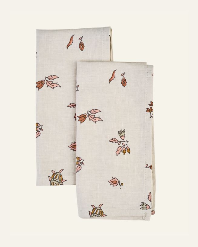 Kangaslautasliina, 2 kpl beige - 45x45 cm beige - 1