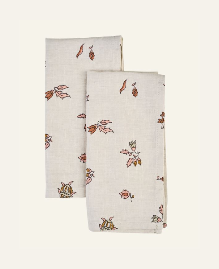 Kangaslautasliina, 2 kpl beige - 45x45 cm beige - 1