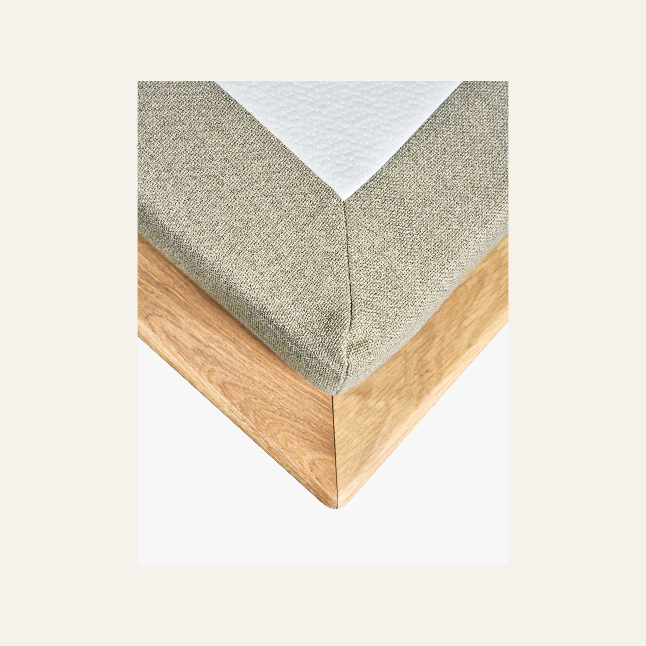 Sänky öljyttyä tammea beige - 3