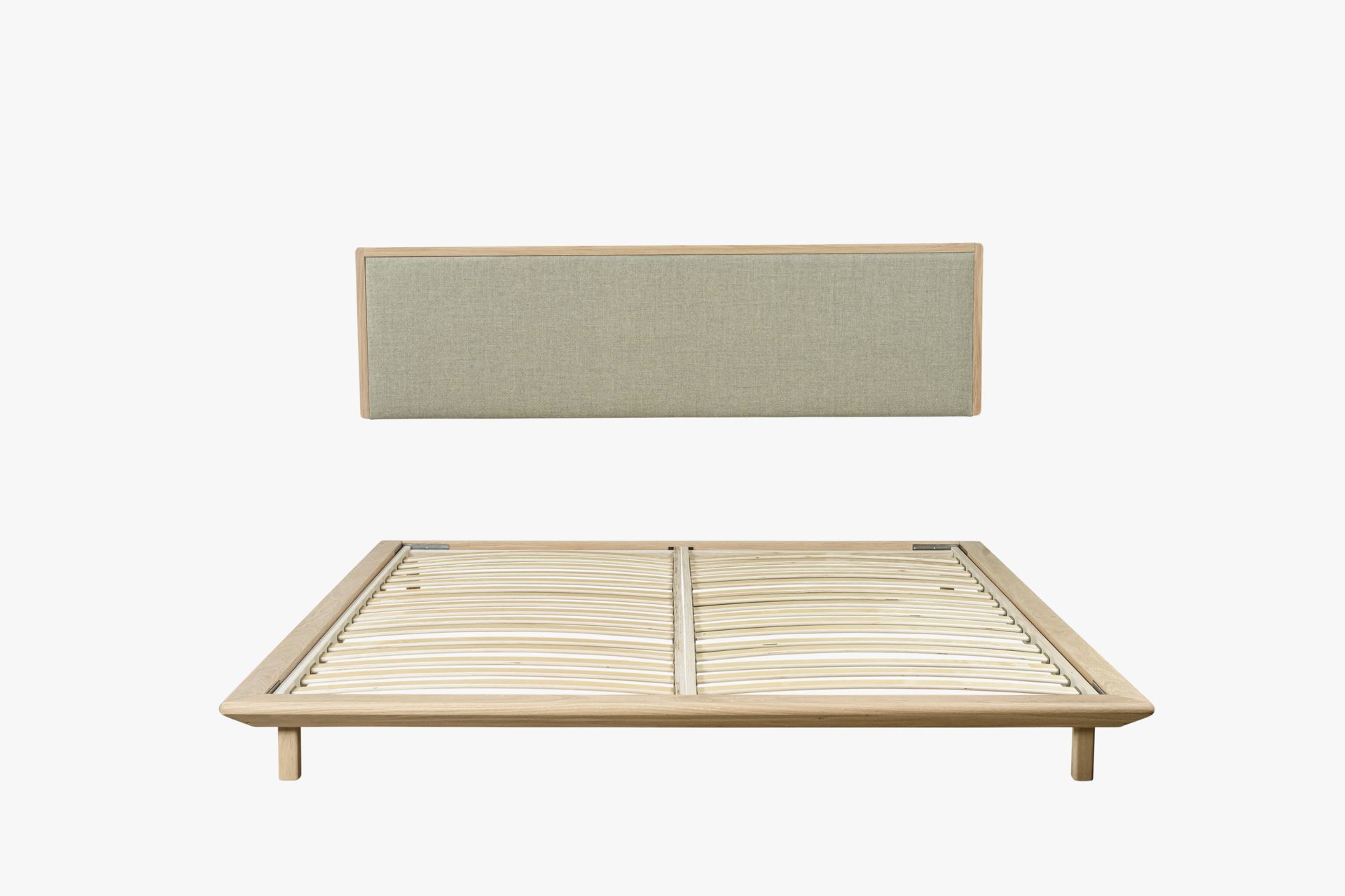 Sänky valkoöljyttyä tammea beige - 7