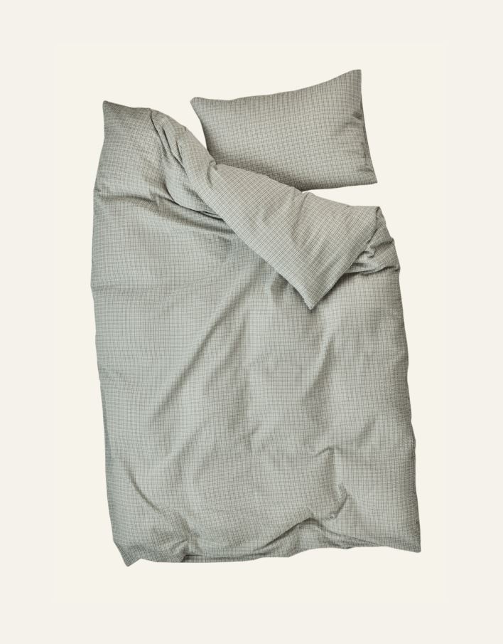 Pussilakanasetti kreppipuuvillaa oliivinvihreä - 2