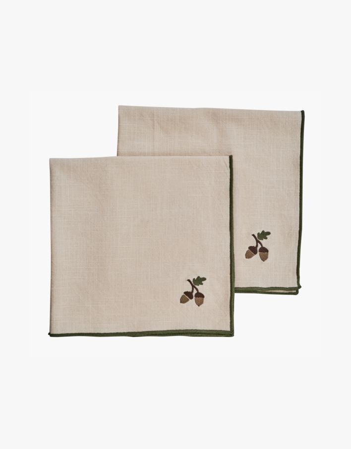 Kangaslautasliina, 2 kpl beige - 45x45 cm beige - 1