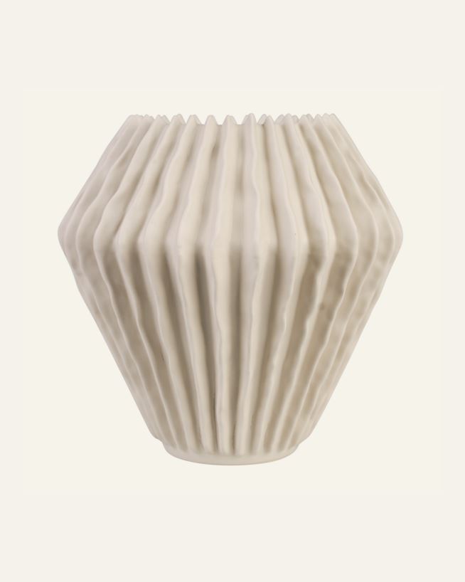 Maljakko vaalean beige - 23x23x23,5 cm vaalean beige - 1