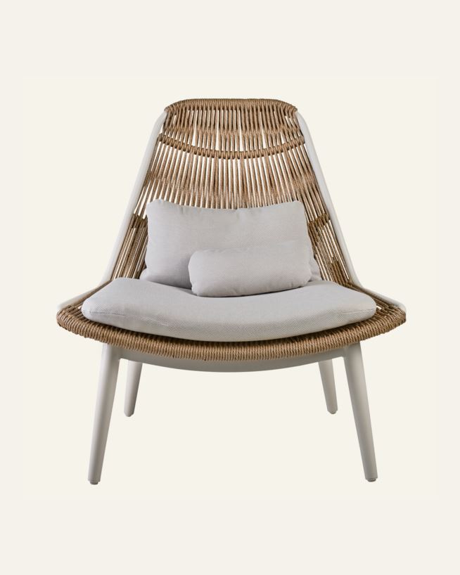 Lepotuoli luonnonvalkoinen - 93x84x99,5 cm luonnonvalkoinen - 1