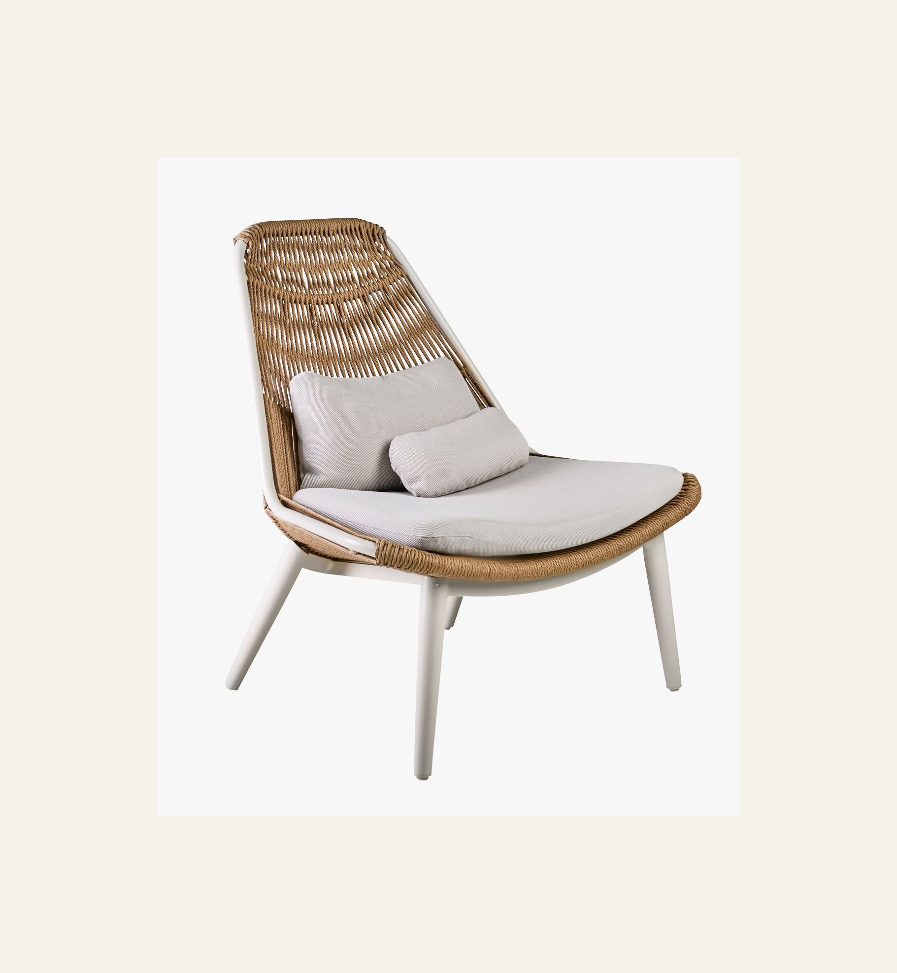 Lepotuoli luonnonvalkoinen - 5