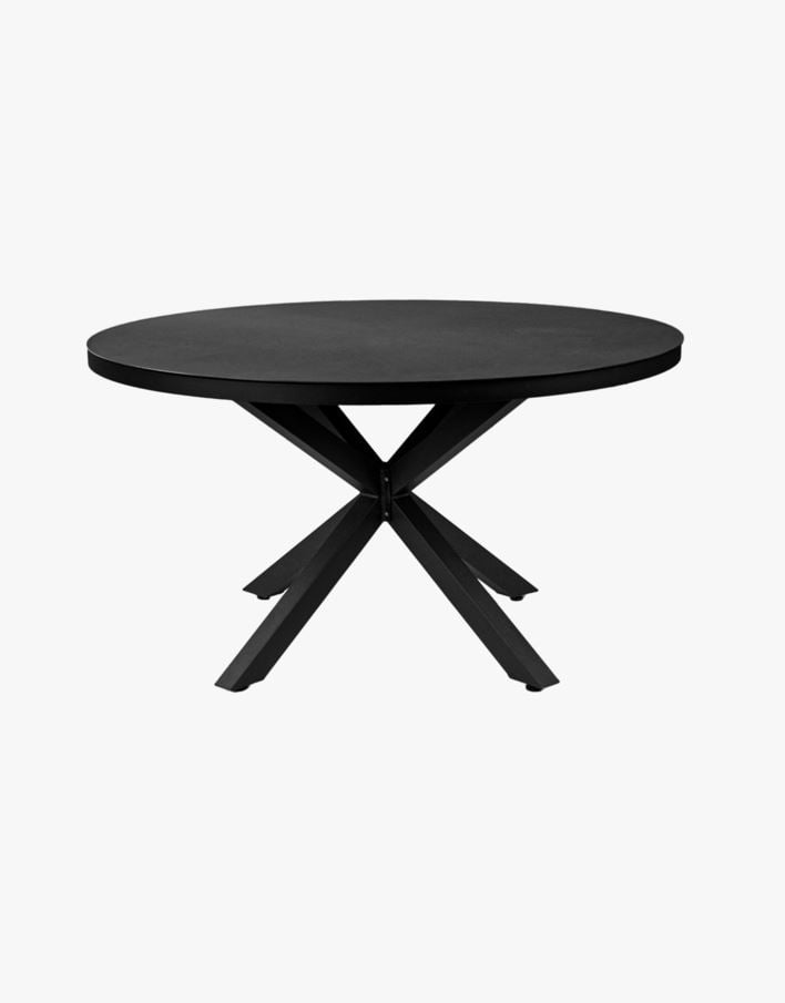 Puutarhapöytä musta - ø140 musta - 1