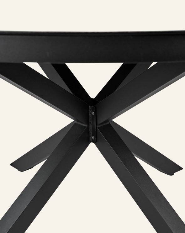 Puutarhapöytä musta - 4