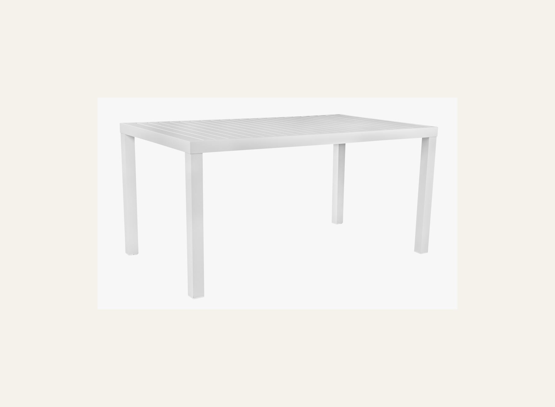 Puutarhapöytä luonnonvalkoinen - 3