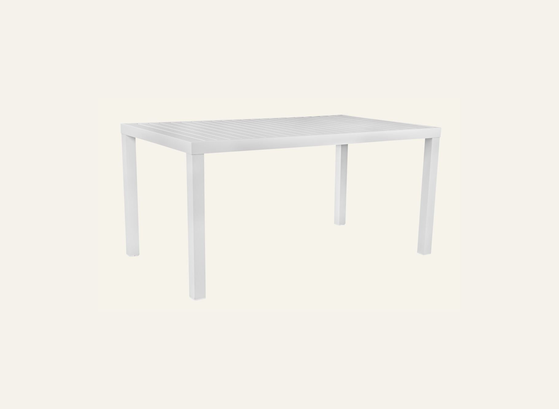 Puutarhapöytä luonnonvalkoinen - 3