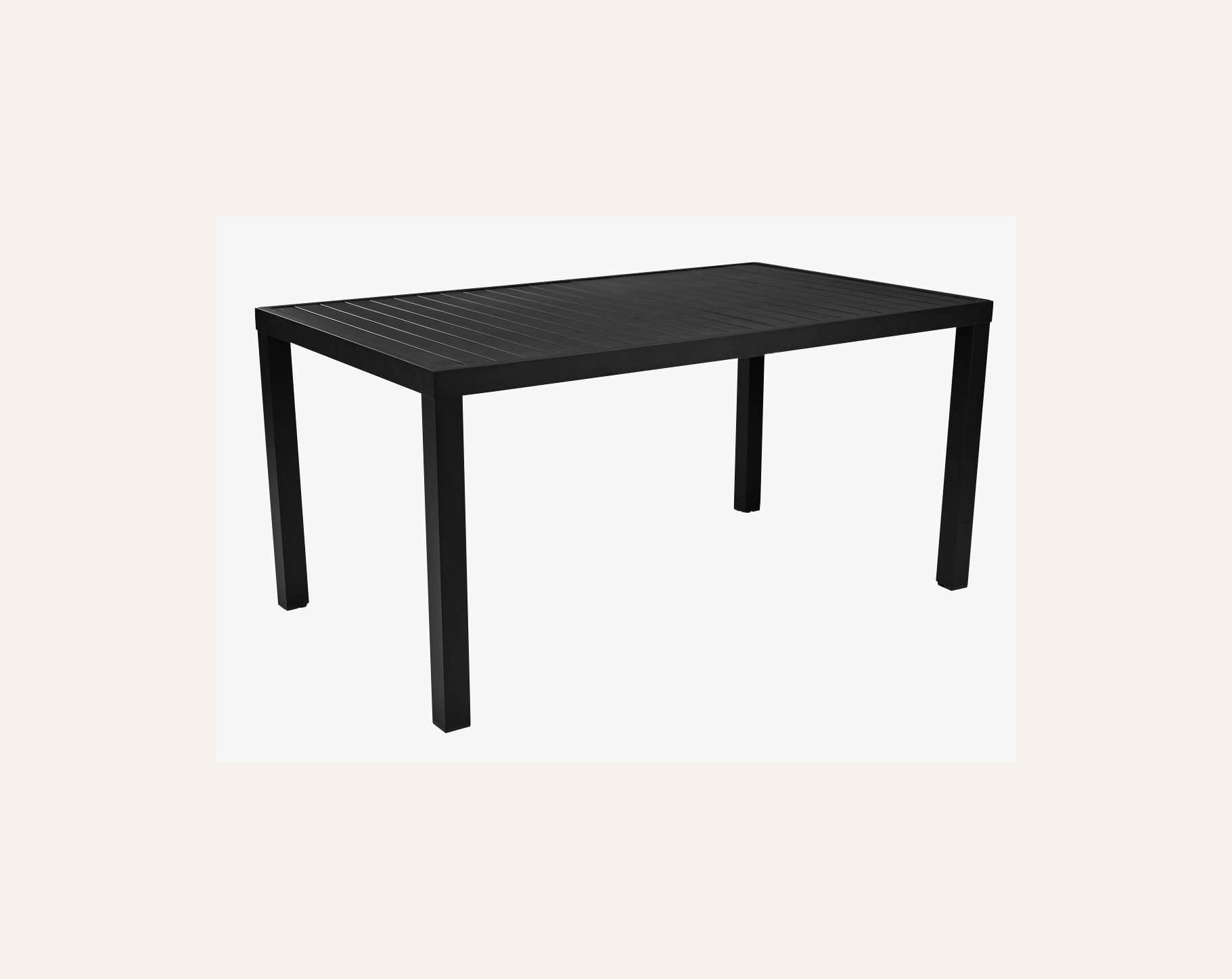 Puutarhapöytä musta - 2