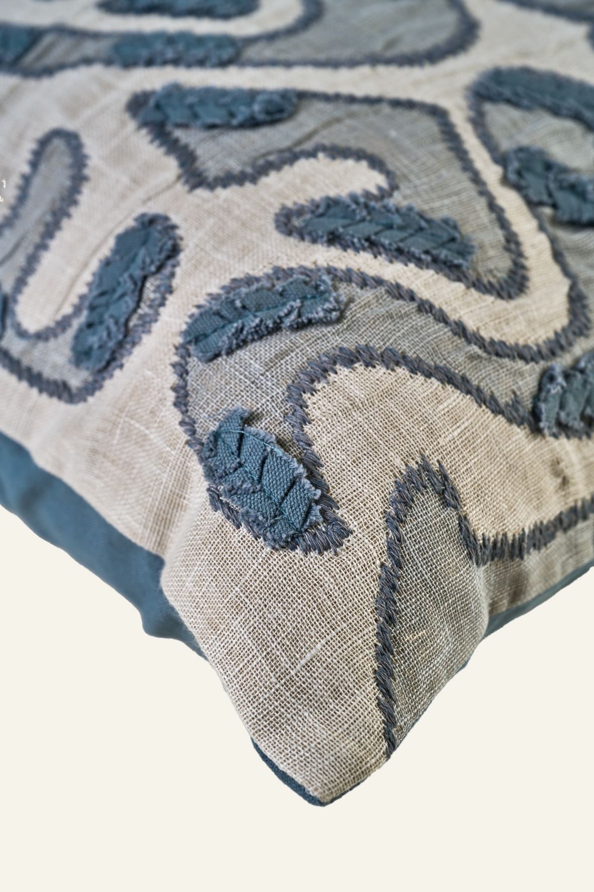 Koristetyynynpäällinen sininen - 3