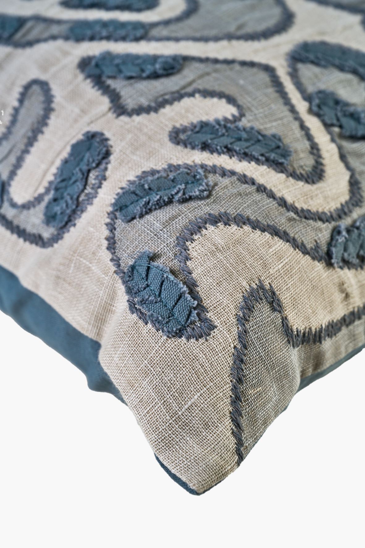 Koristetyynynpäällinen sininen - 3