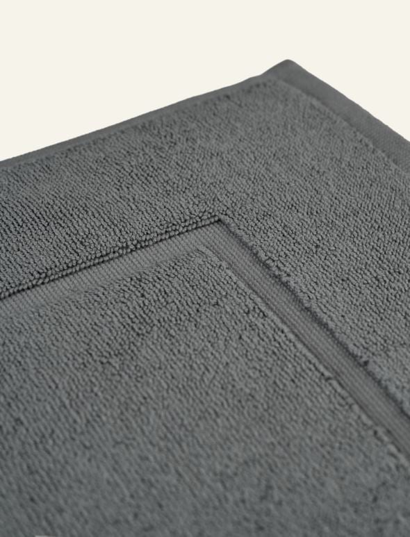 Kylpyhuoneenmatto tummanharmaa - 2