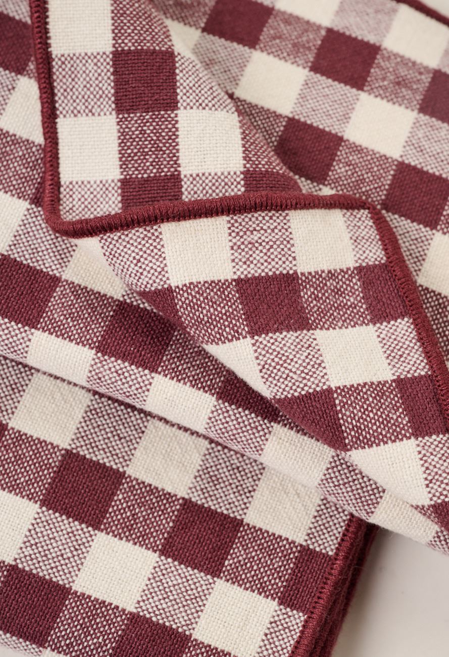 Kangaslautasliina, 2 kpl  viininpunainen - 2