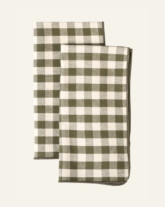 Kangaslautasliina, 2 kpl sammalenvihreä - 45x45 cm sammalenvihreä - 1