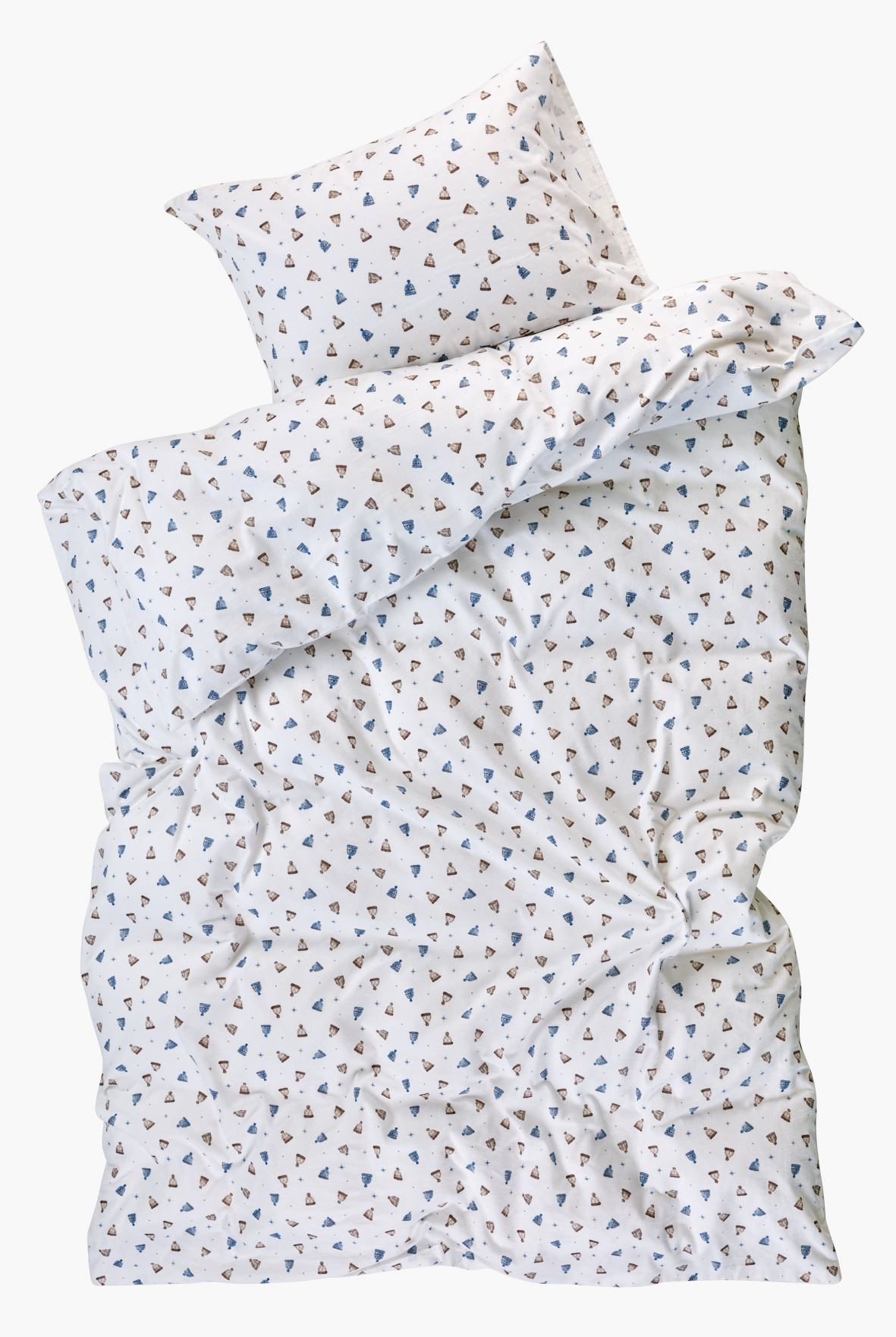 Flanellipussilakanasetti moniväri/sininen - 2