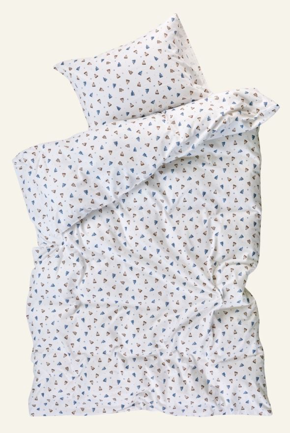 Flanellipussilakanasetti moniväri/sininen - 2