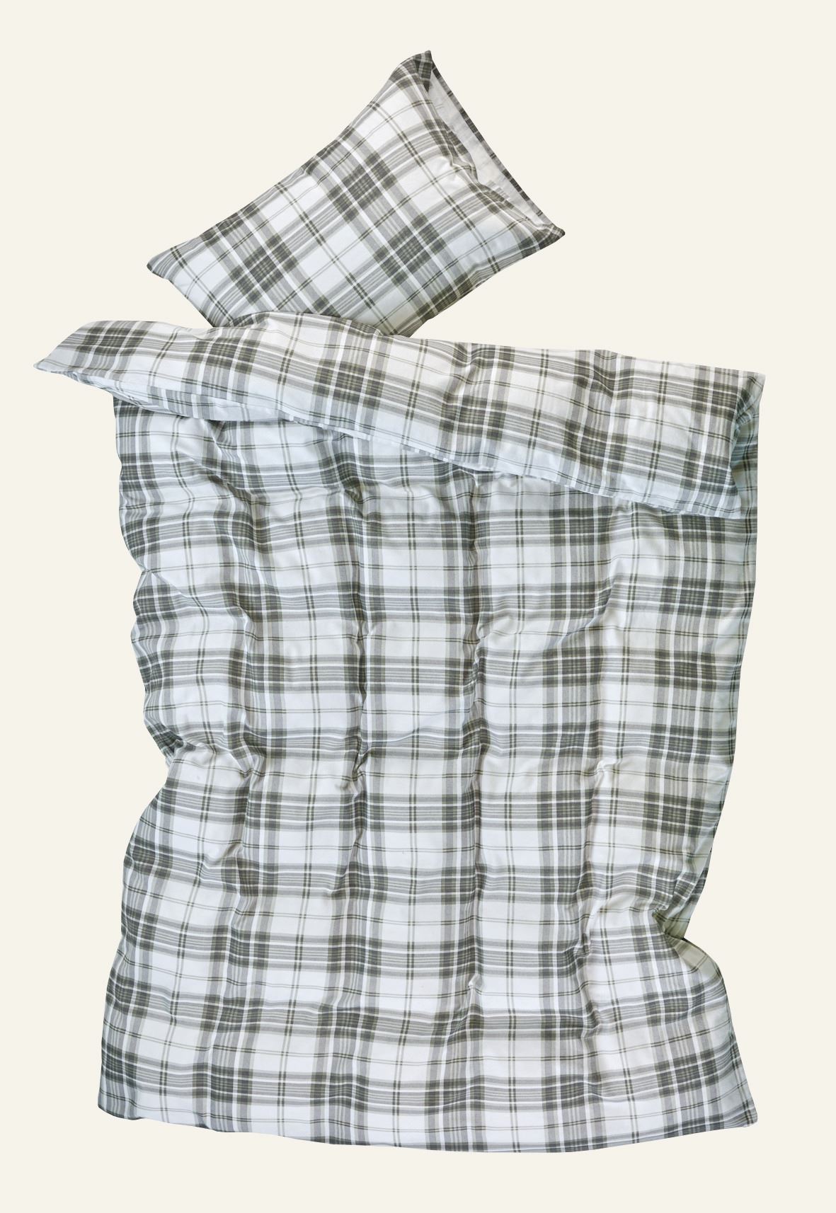 Flanellipussilakanasetti oliivinvihreä - 3