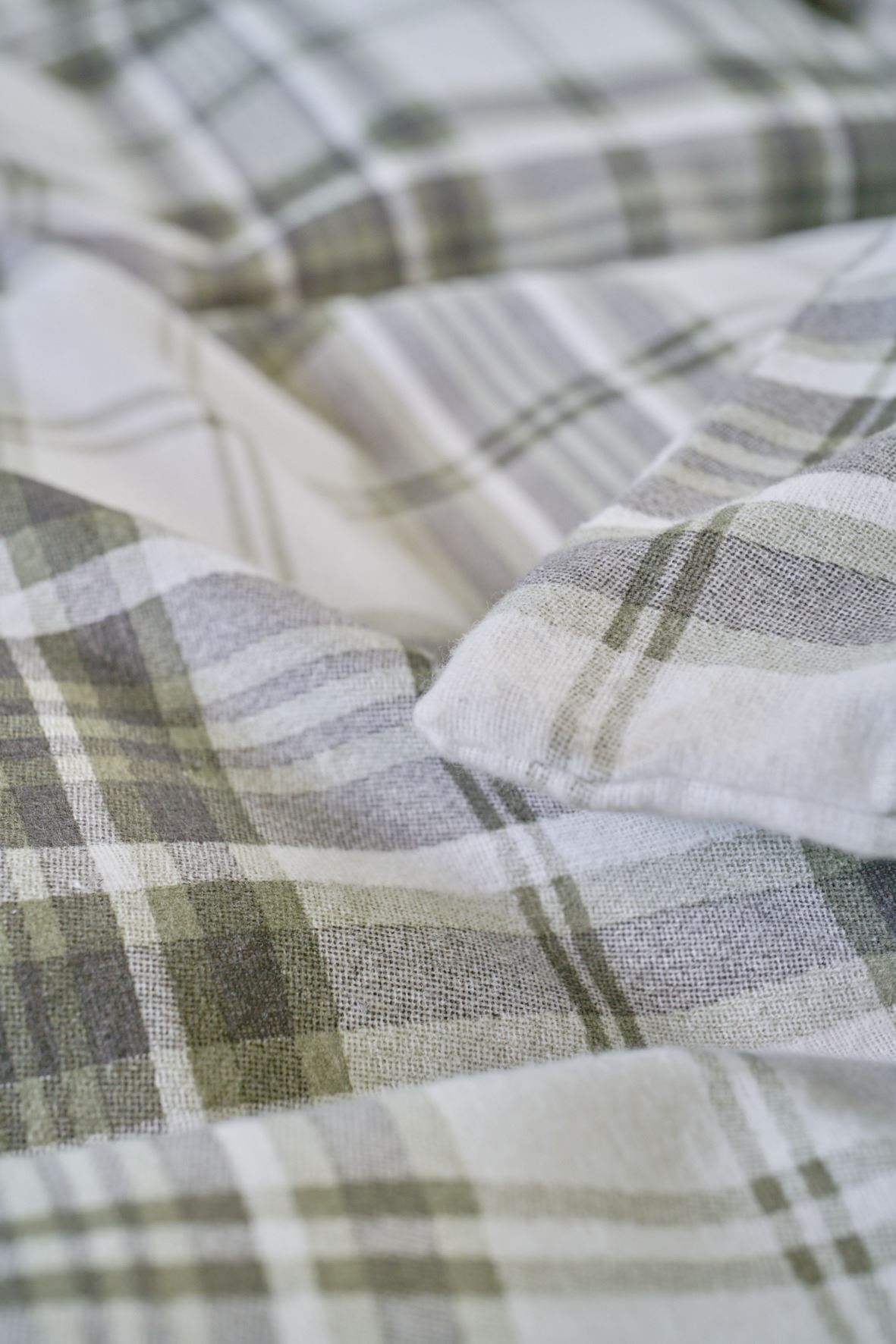 Flanellipussilakanasetti oliivinvihreä - 2