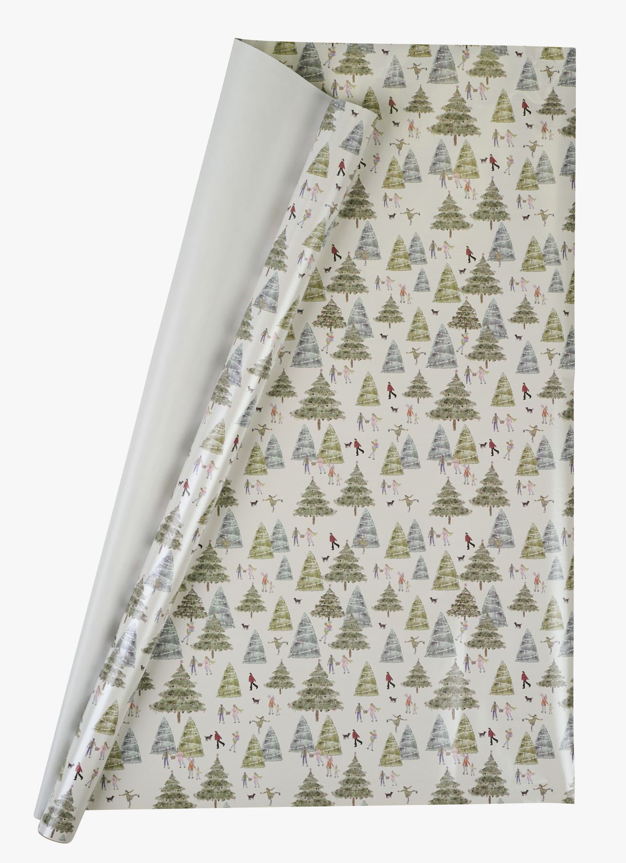 Lahjapaperi moniväri/valkoinen - 70x300 cm moniväri/valkoinen - 1