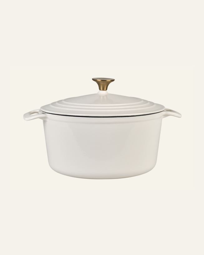 Valurautainen kattila pyöreä creme - 4300ml creme - 1