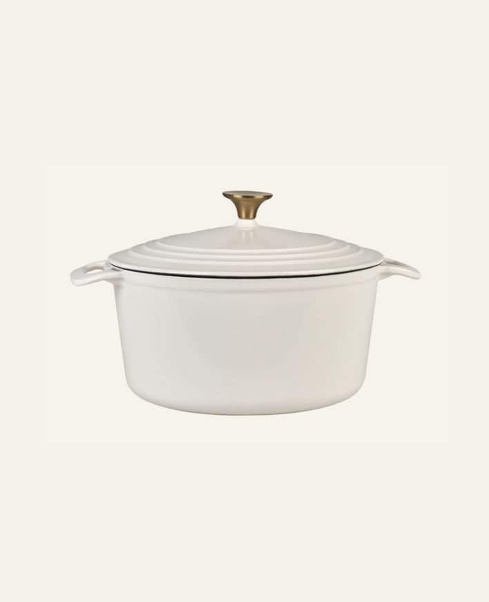 Valurautainen kattila pyöreä creme - 4300ml creme - 1