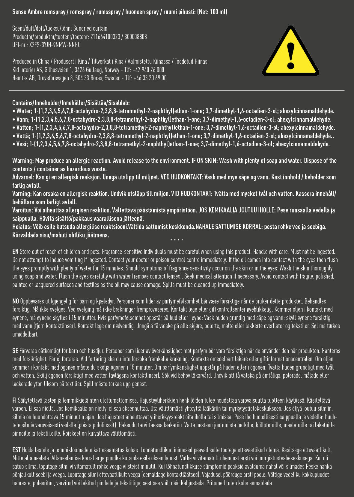 Tuoksuspray moniväri/beige - 6