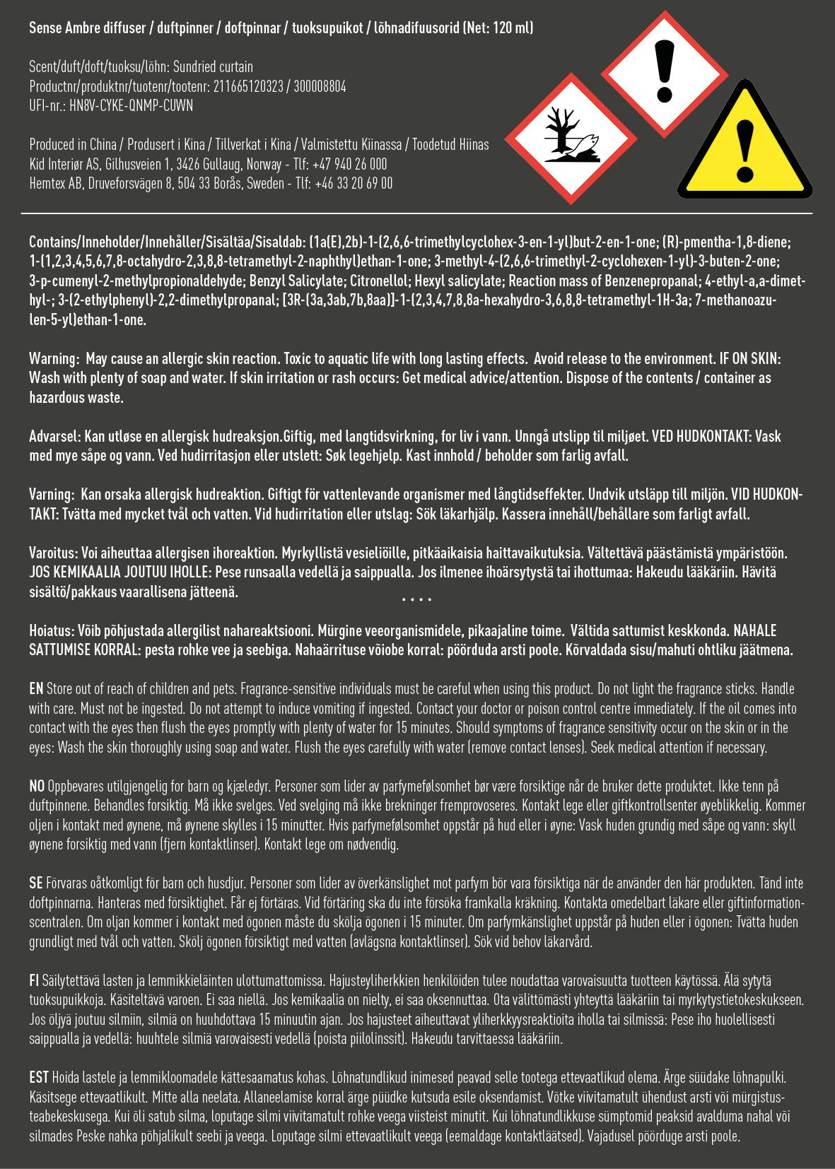 Huonetuoksu moniväri/beige - 5