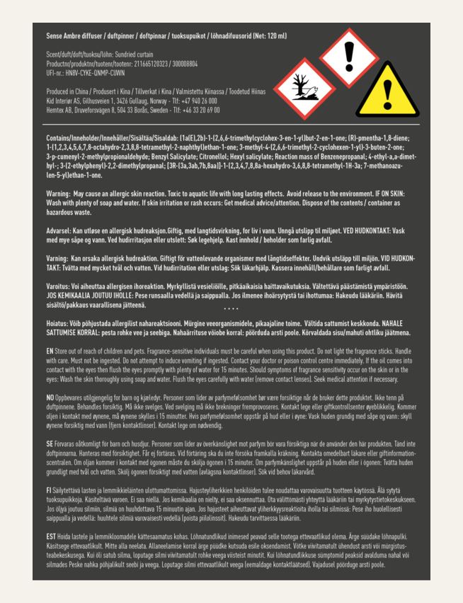 Huonetuoksu moniväri/beige - 5