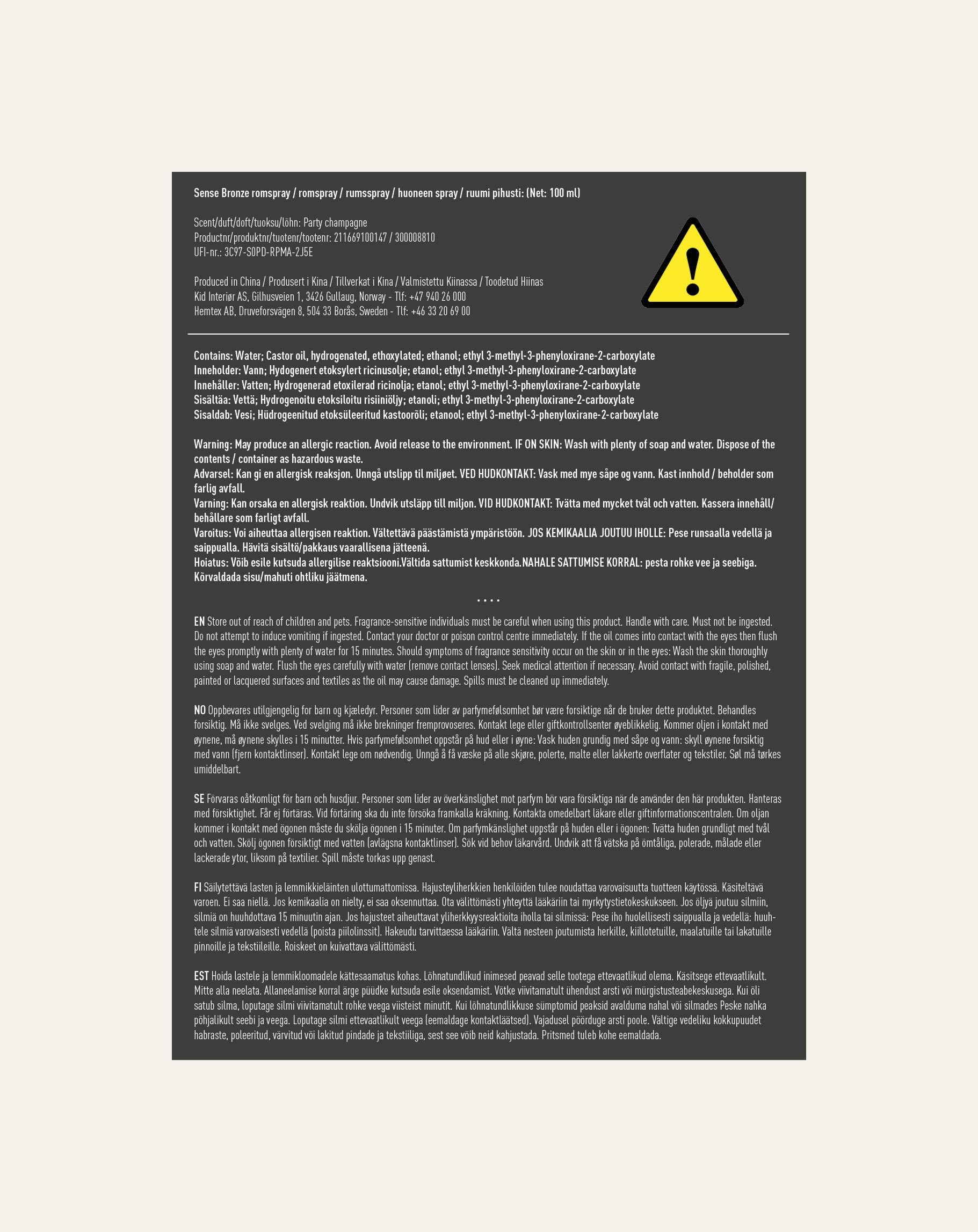 Tuoksuspray pronssi - 2